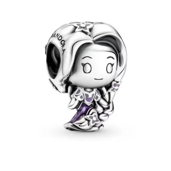 Pandora Disney Sterling Silver Rapunzel from Tangled Princess Bracelet Charm - Picture 1 of 4